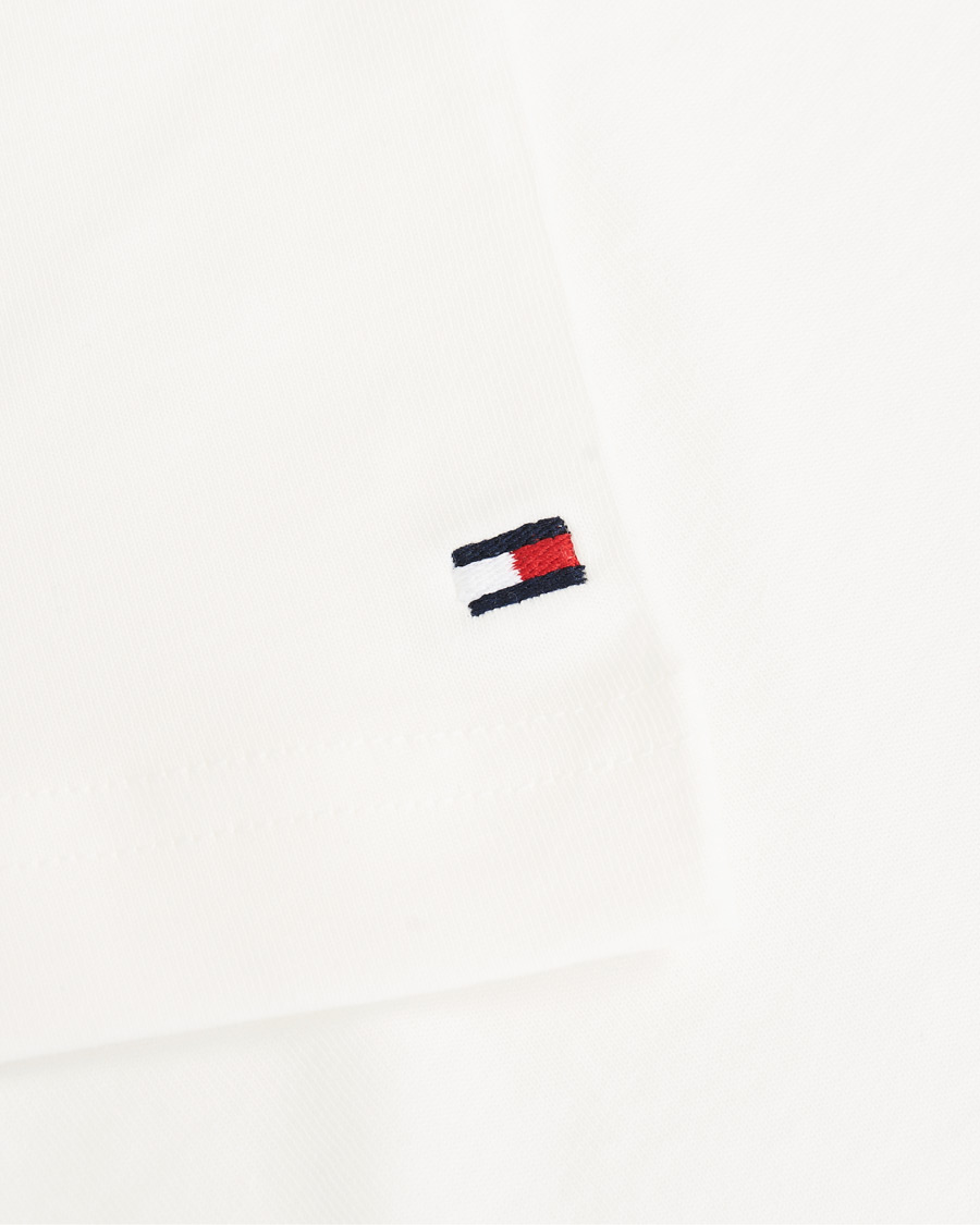 Herre | T-Shirts | Tommy Hilfiger | Logo Crew Neck Tee Snow White