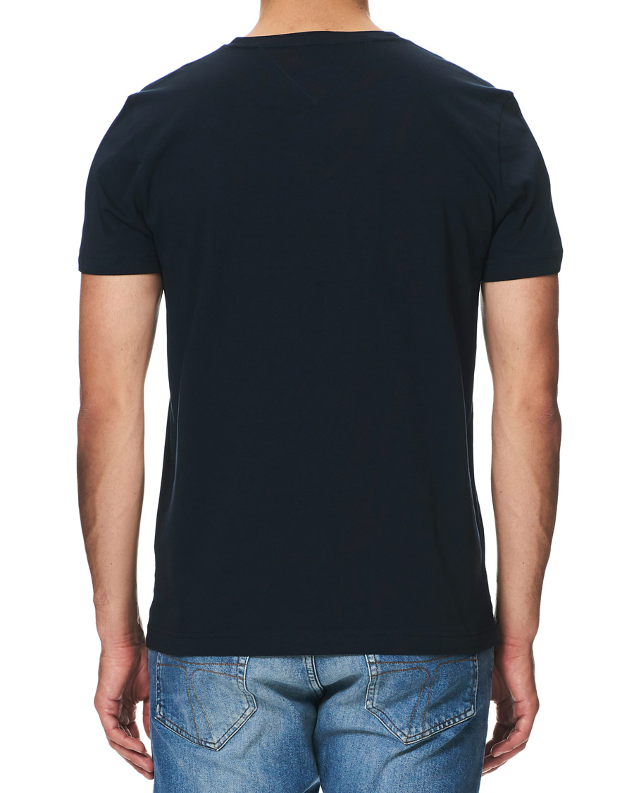 Herre | T-Shirts | Tommy Hilfiger | Logo Crew Neck Tee Sky Captain