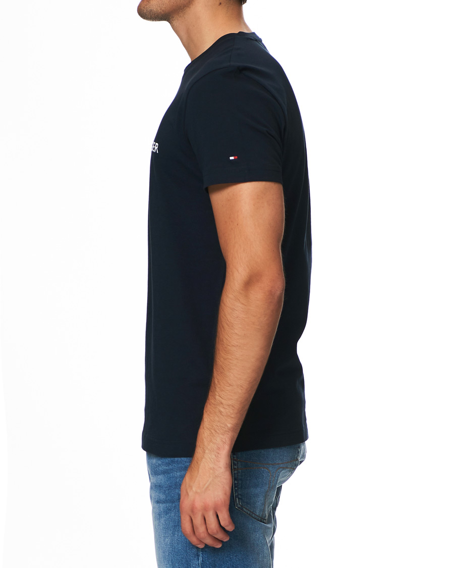 Herre | T-Shirts | Tommy Hilfiger | Logo Crew Neck Tee Sky Captain