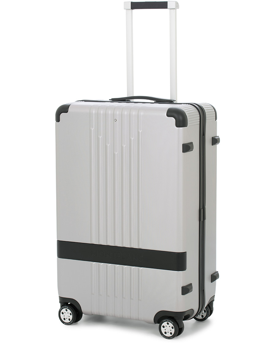 Herre | Montblanc Trolley Small/Medium 4 Wheels Black Silver | Montblanc | Trolley Small/Medium 4 Wheels Black Silver