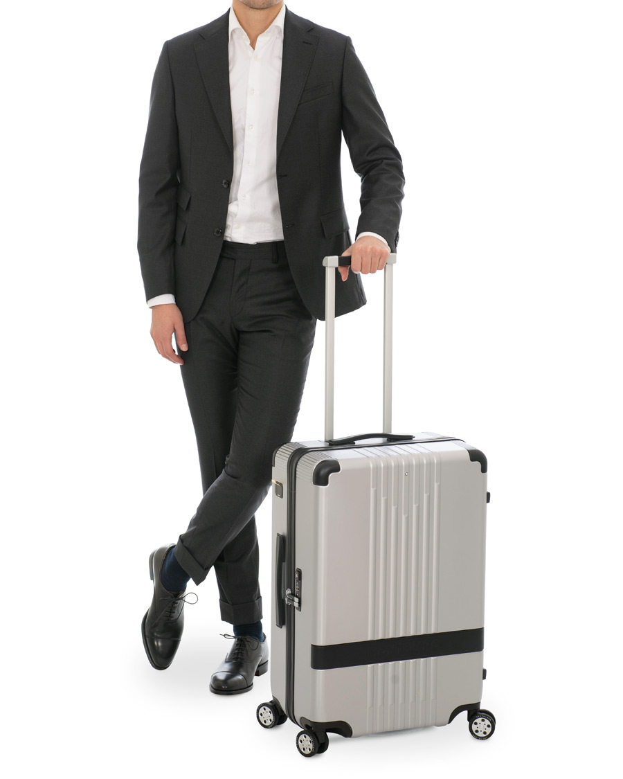 Herre | Kufferter | Montblanc | Trolley Small/Medium 4 Wheels Black  Silver
