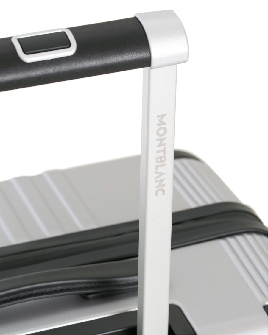 Herre | Montblanc Trolley Small/Medium 4 Wheels Black Silver | Montblanc | Trolley Small/Medium 4 Wheels Black Silver