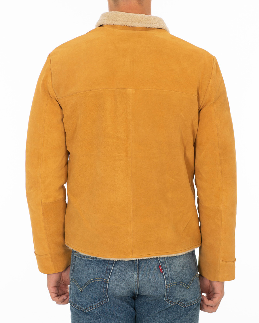 Herre | Jakker | Levi's Vintage Clothing | Suede Sherpa Trucker Golden Nugget