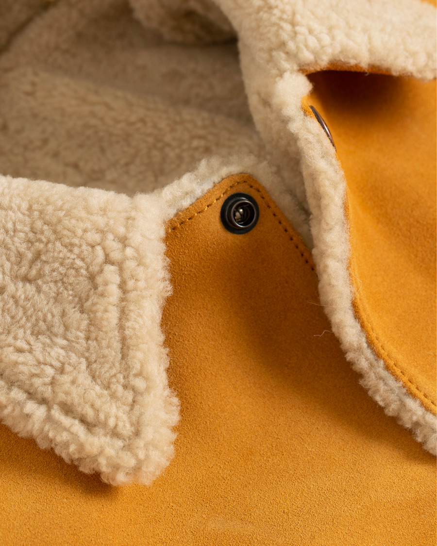 Herre | Jakker | Levi's Vintage Clothing | Suede Sherpa Trucker Golden Nugget