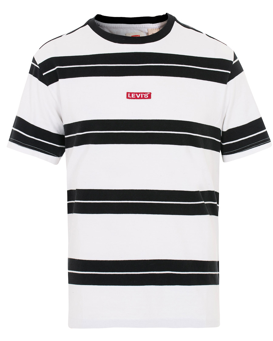 Herre | T-Shirts | Levi's | Baby Tab Stripe Tee Black/White