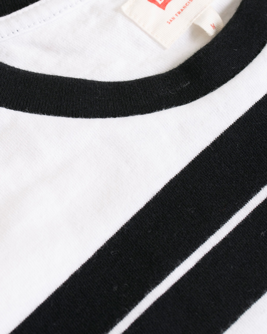 Herre | T-Shirts | Levi's | Baby Tab Stripe Tee Black/White