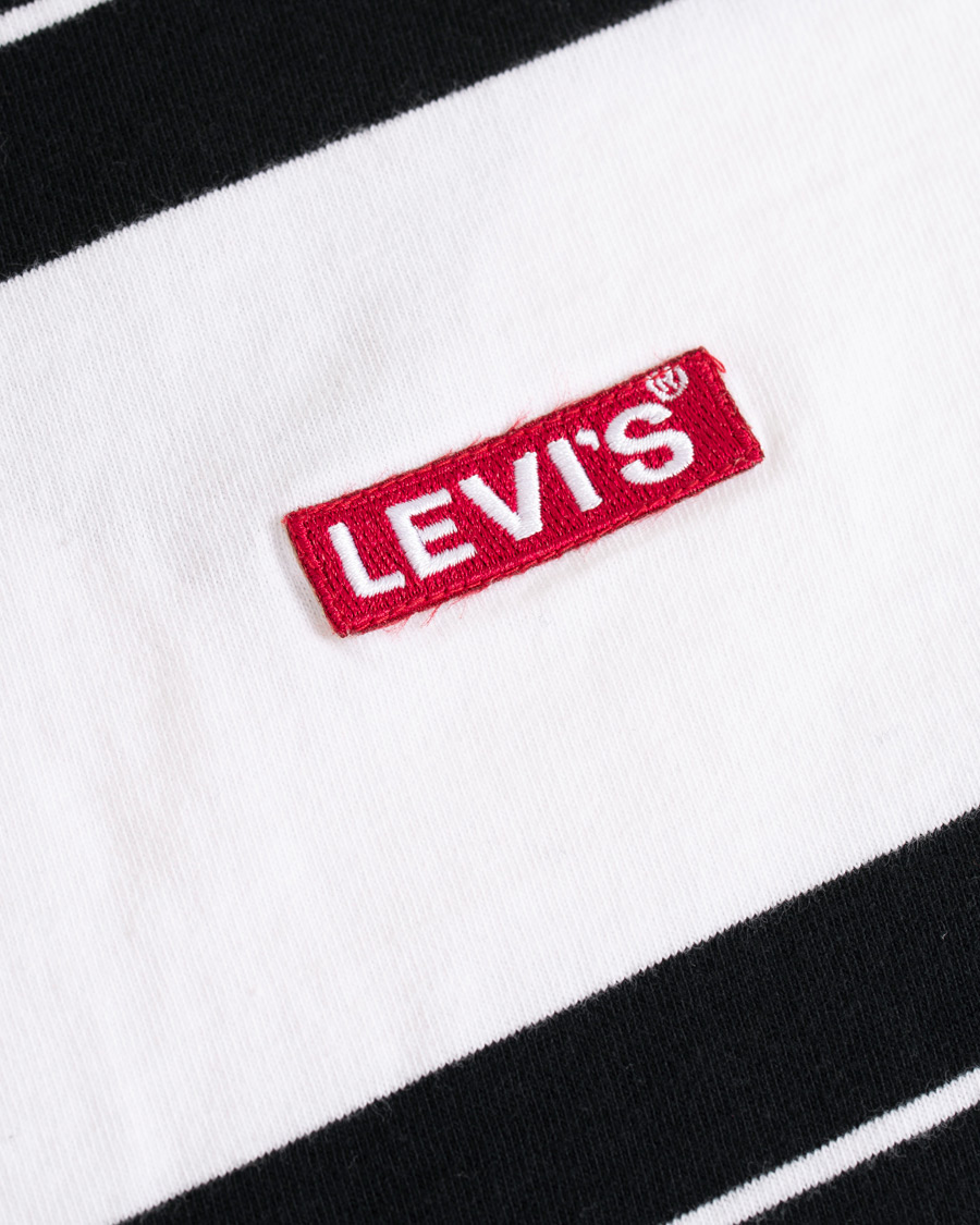 Herre | T-Shirts | Levi's | Baby Tab Stripe Tee Black/White