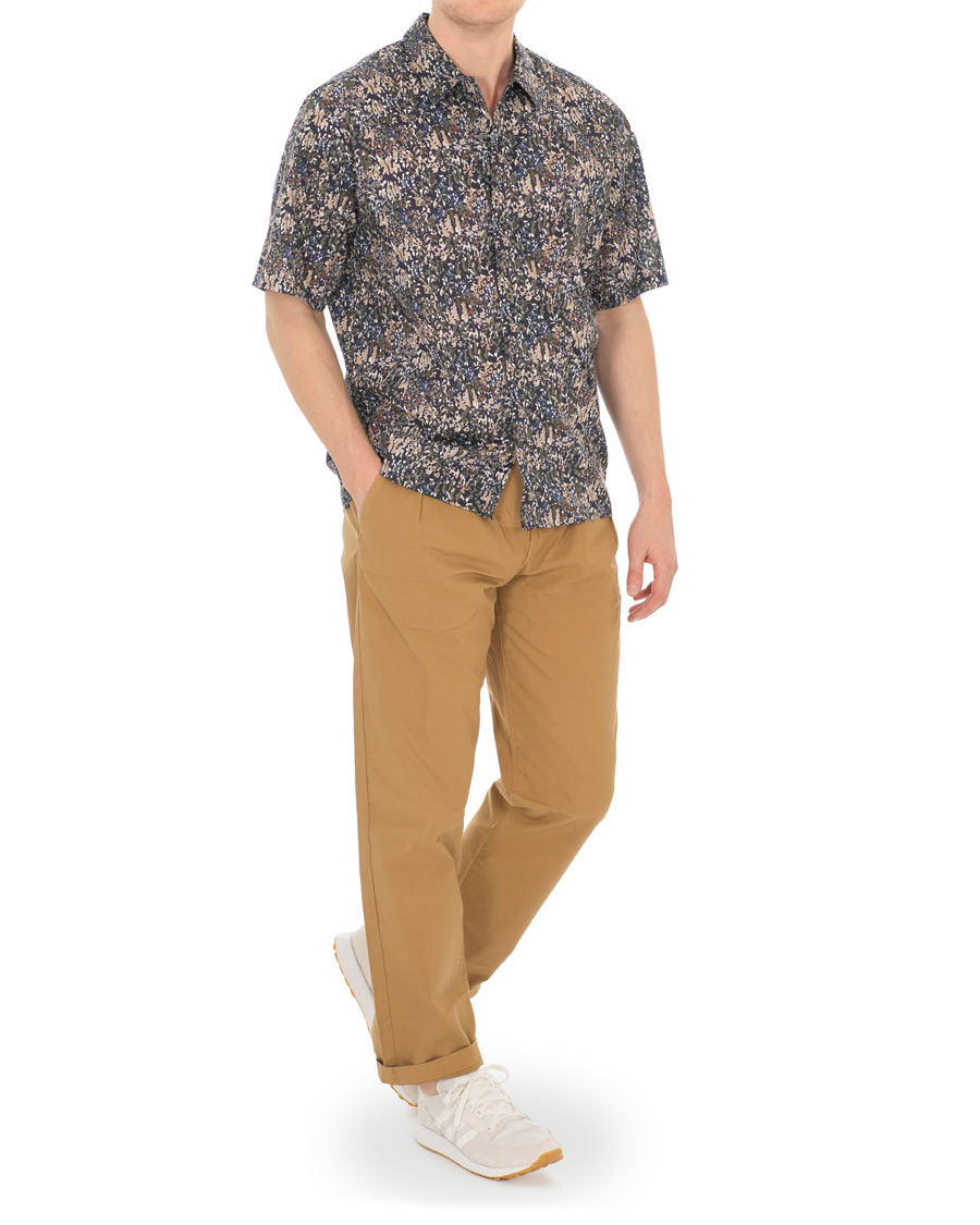 Herre | Skjorter | Norse Projects | Liberty London Short Sleeve Casual Shirt Ivy Green