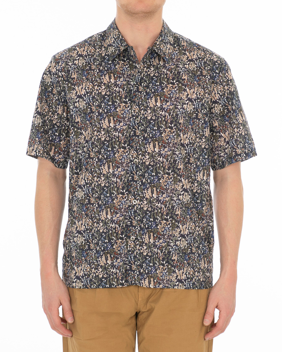 Herre | Skjorter | Norse Projects | Liberty London Short Sleeve Casual Shirt Ivy Green