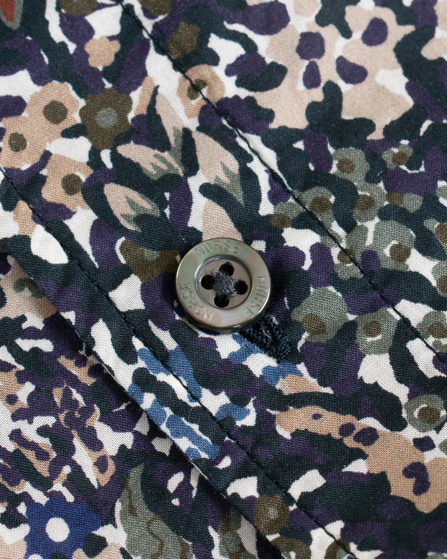 Herre | Skjorter | Norse Projects | Liberty London Short Sleeve Casual Shirt Ivy Green