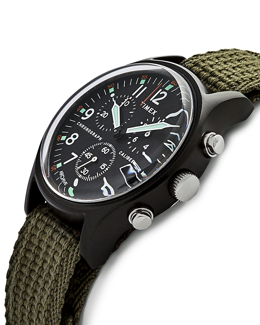 Herre | Timex Camper MK1 Aluminium Chrono 40mm Black/Black Dial | Timex | Camper MK1 Aluminium Chrono 40mm Black/Black Dial
