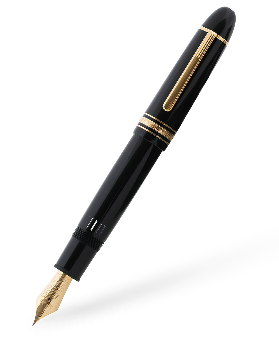 Herre | Montblanc 149 Meisterstück Resin YG Flex Nib Fountain Pen Black | Montblanc | 149 Meisterstück Resin YG Flex Nib Fountain Pen Black