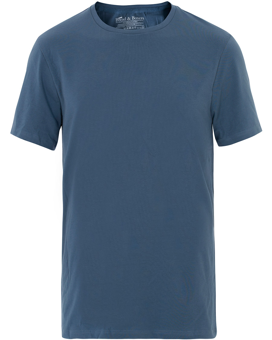 Herre | T-Shirts | Bread & Boxers | Crew Neck Tee Sky Blue