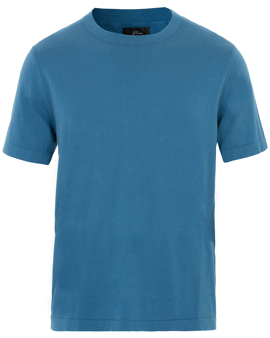 Herre | T-Shirts | J.Crew | Pima/Silk T-shirt Deep Blue