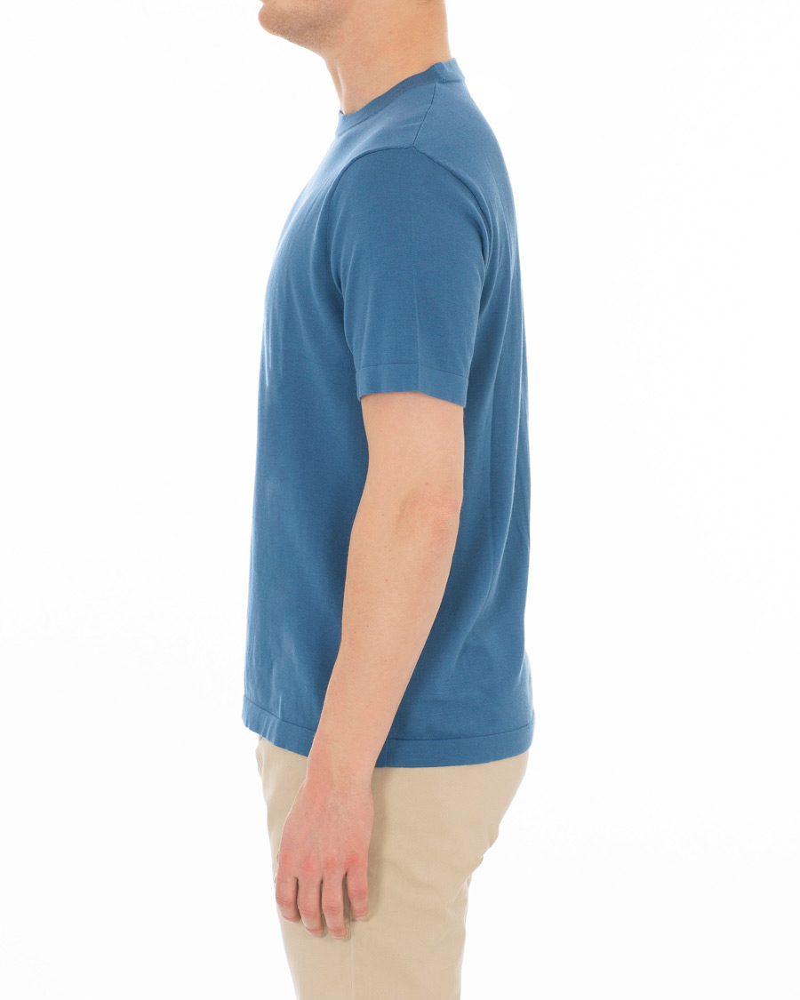 Herre | T-Shirts | J.Crew | Pima/Silk T-shirt Deep Blue