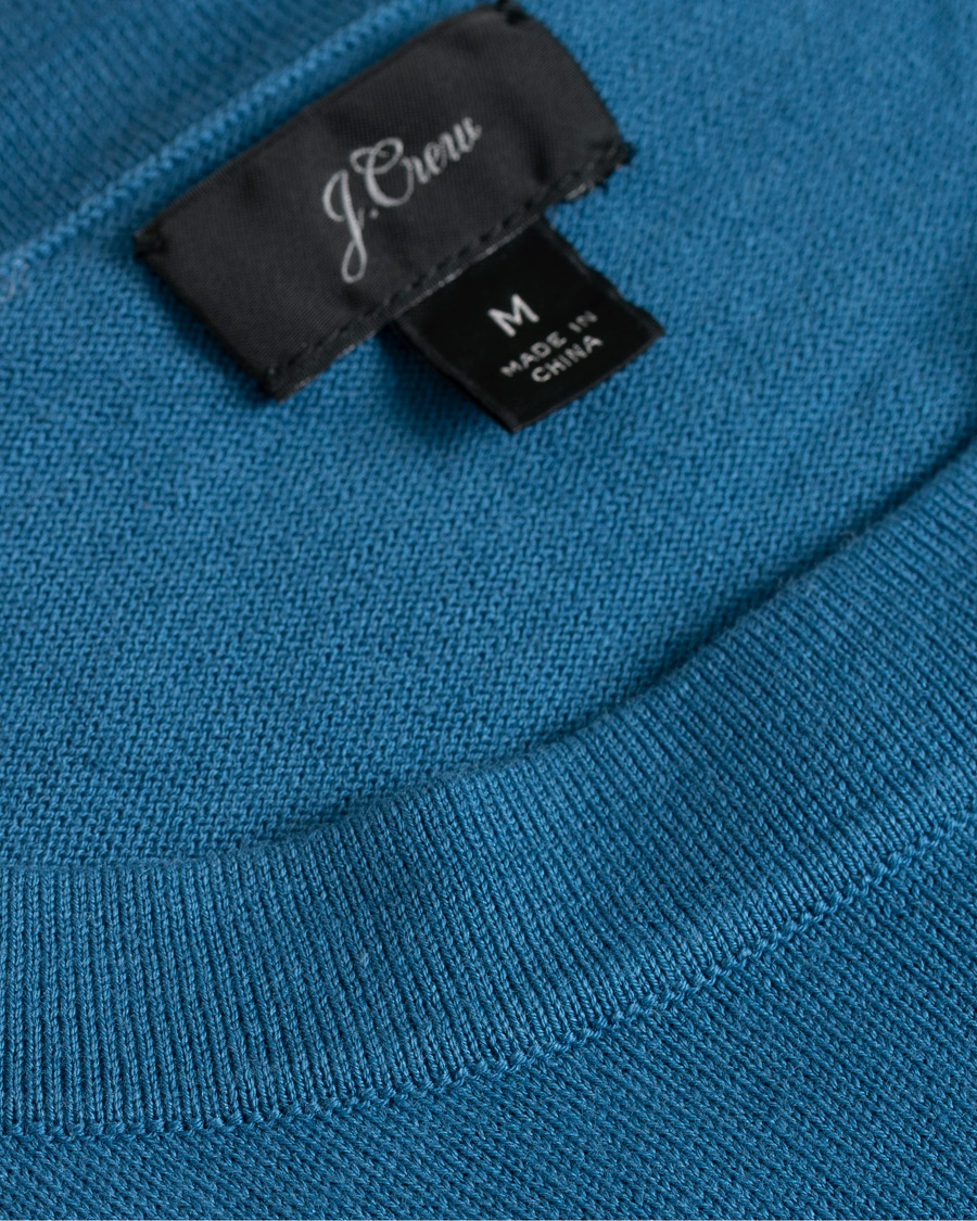 Herre | T-Shirts | J.Crew | Pima/Silk T-shirt Deep Blue