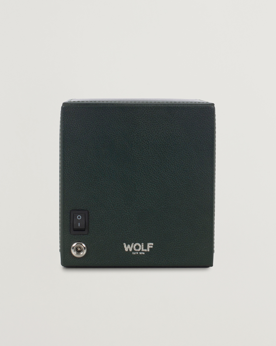 Herre | Ure- & smykkeæsker | WOLF | Cub Single Winder With Cover Green