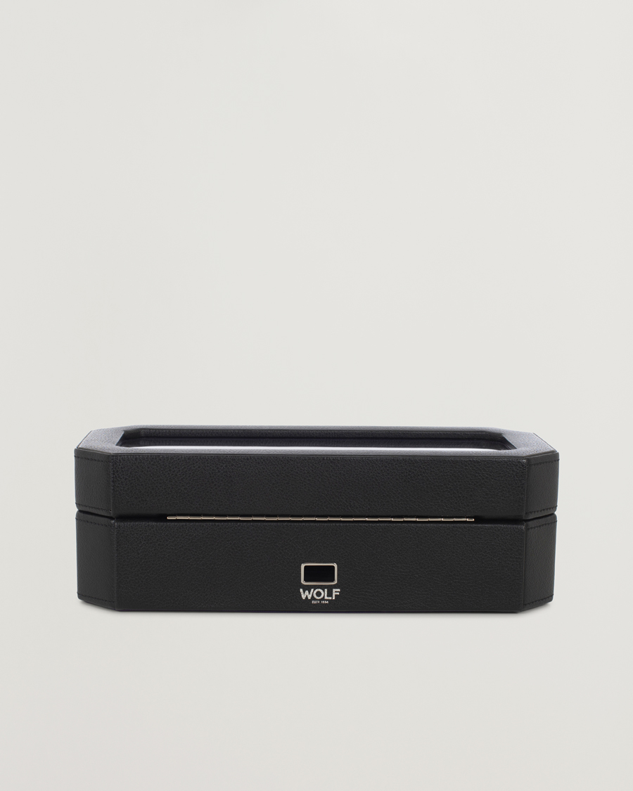 Herre | Ure- & smykkeæsker | WOLF | Windsor 5 Piece Watch Box Black Purple