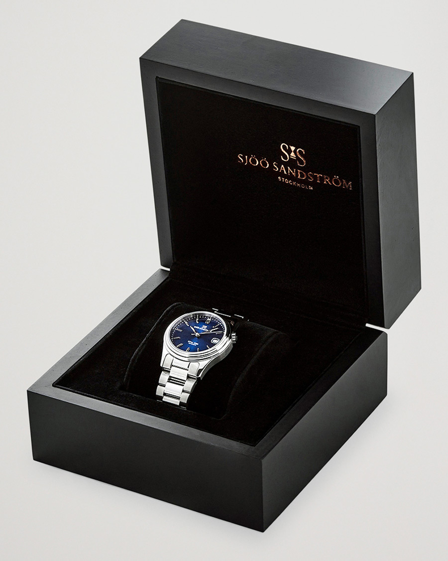Herre | Sjöö Sandström Royal Steel Classic 36mm Blue and Steel | Sjöö Sandström | Royal Steel Classic 36mm Blue and Steel