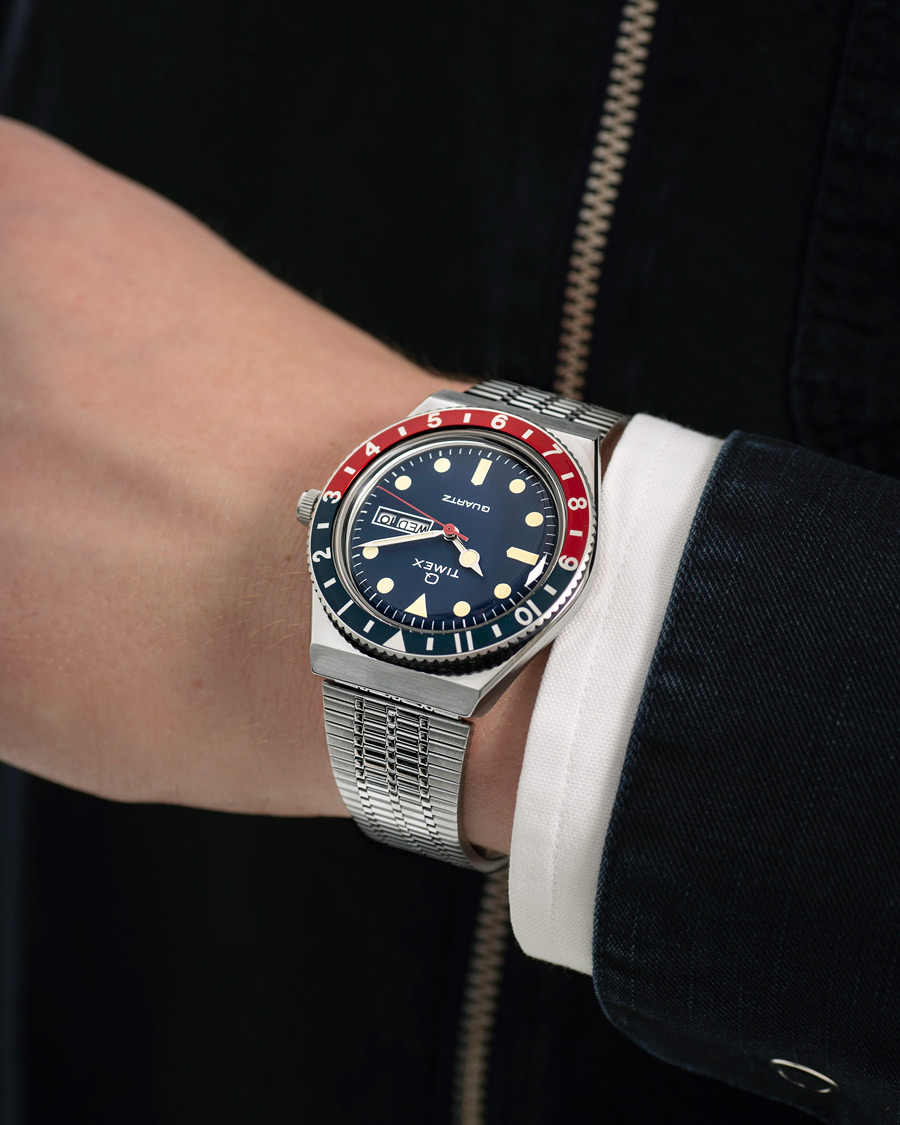 Herre | Timex Q Reissue 1979 Silver/Blue Dial | Timex | Q Reissue 1979 Silver/Blue Dial