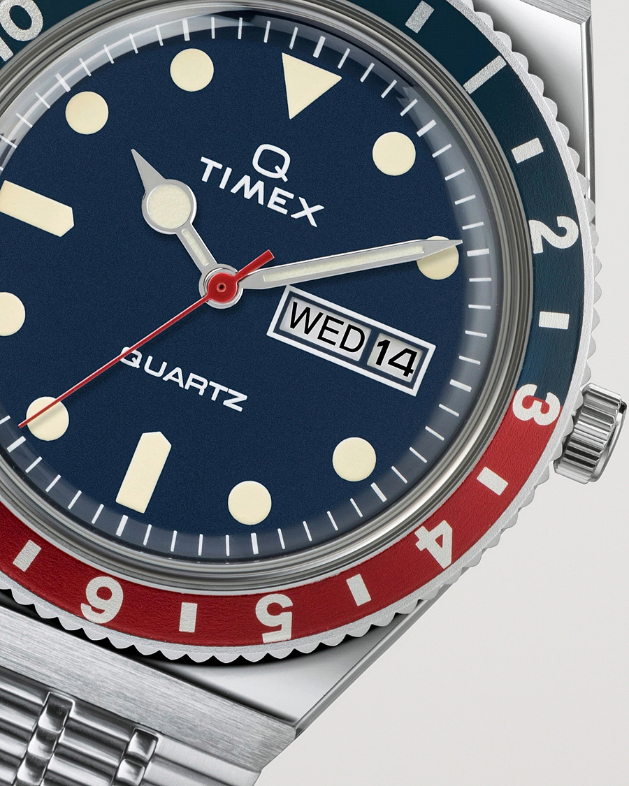 Herre | Timex Q Reissue 1979 Silver/Blue Dial | Timex | Q Reissue 1979 Silver/Blue Dial