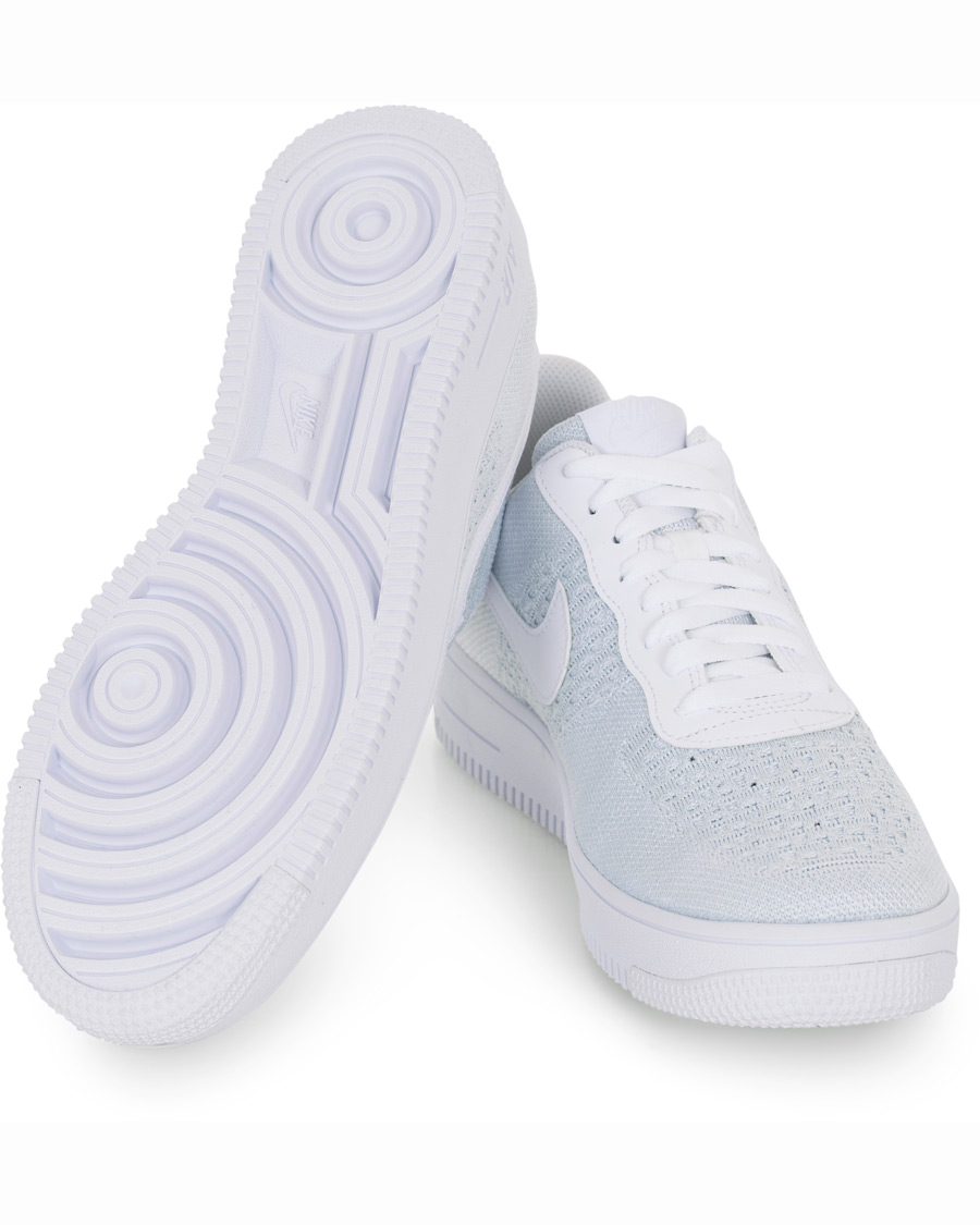 Herre | Nike Air Force 1 Flyknit Sneaker White | Nike | Air Force 1 Flyknit Sneaker White