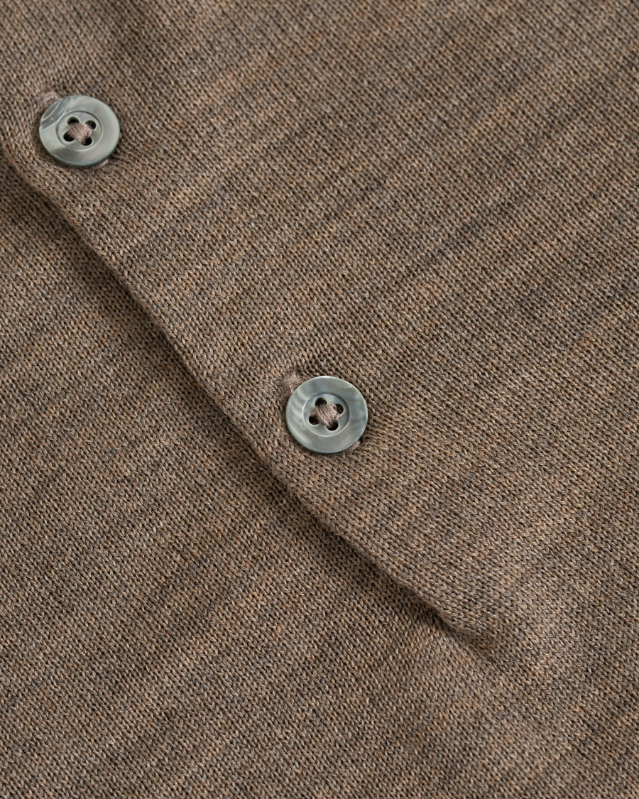 Herre | Polotrøjer | Morris Heritage | Knitted Short Sleeve Poloshirt Brown