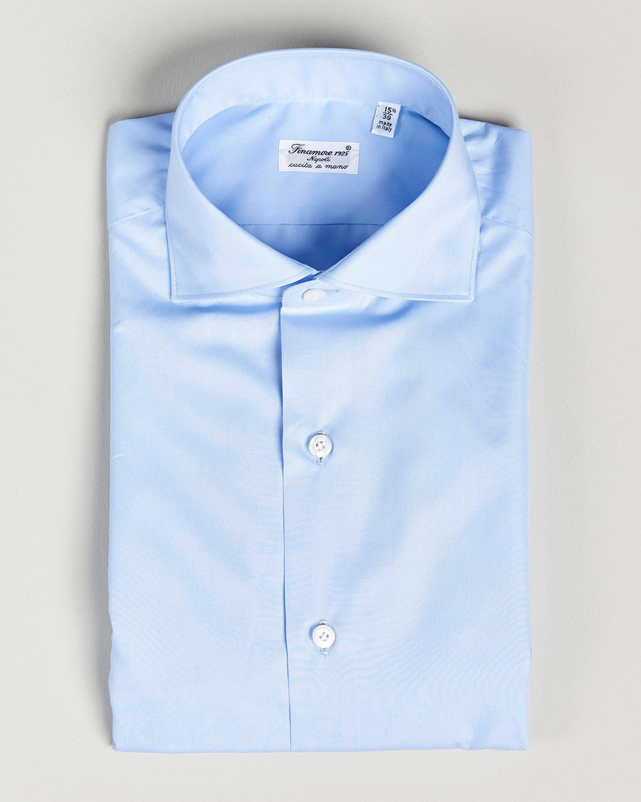 Herr |  | Finamore Napoli | Milano Slim Fit Classic Shirt Light Blue