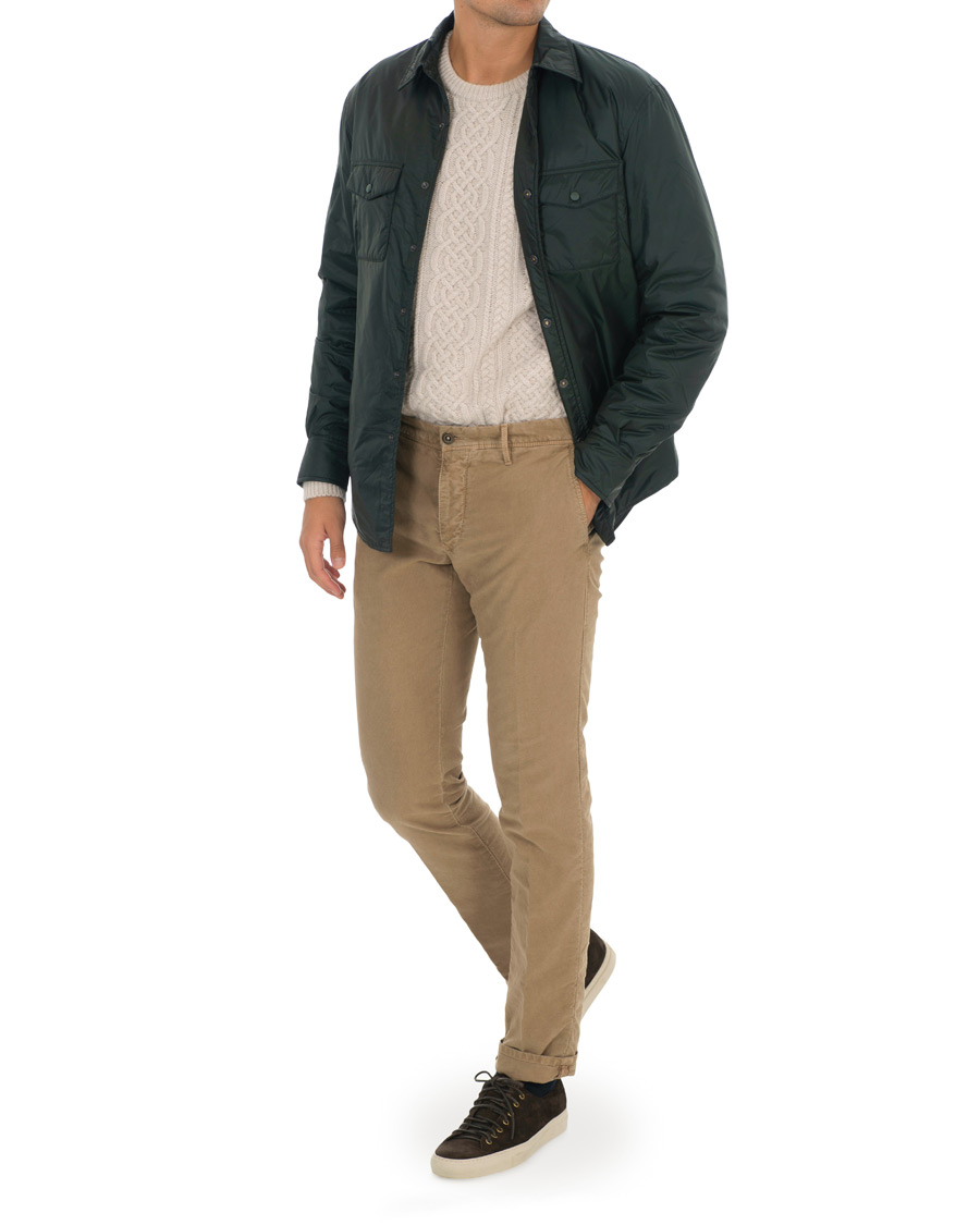 Herre | Jakker | Aspesi | Marvin Nylon Shirt Jacket Dark Green