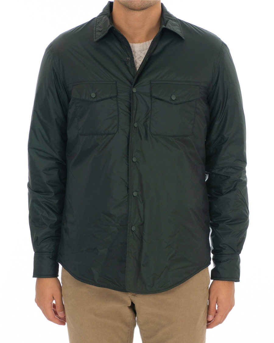 Herre | Jakker | Aspesi | Marvin Nylon Shirt Jacket Dark Green