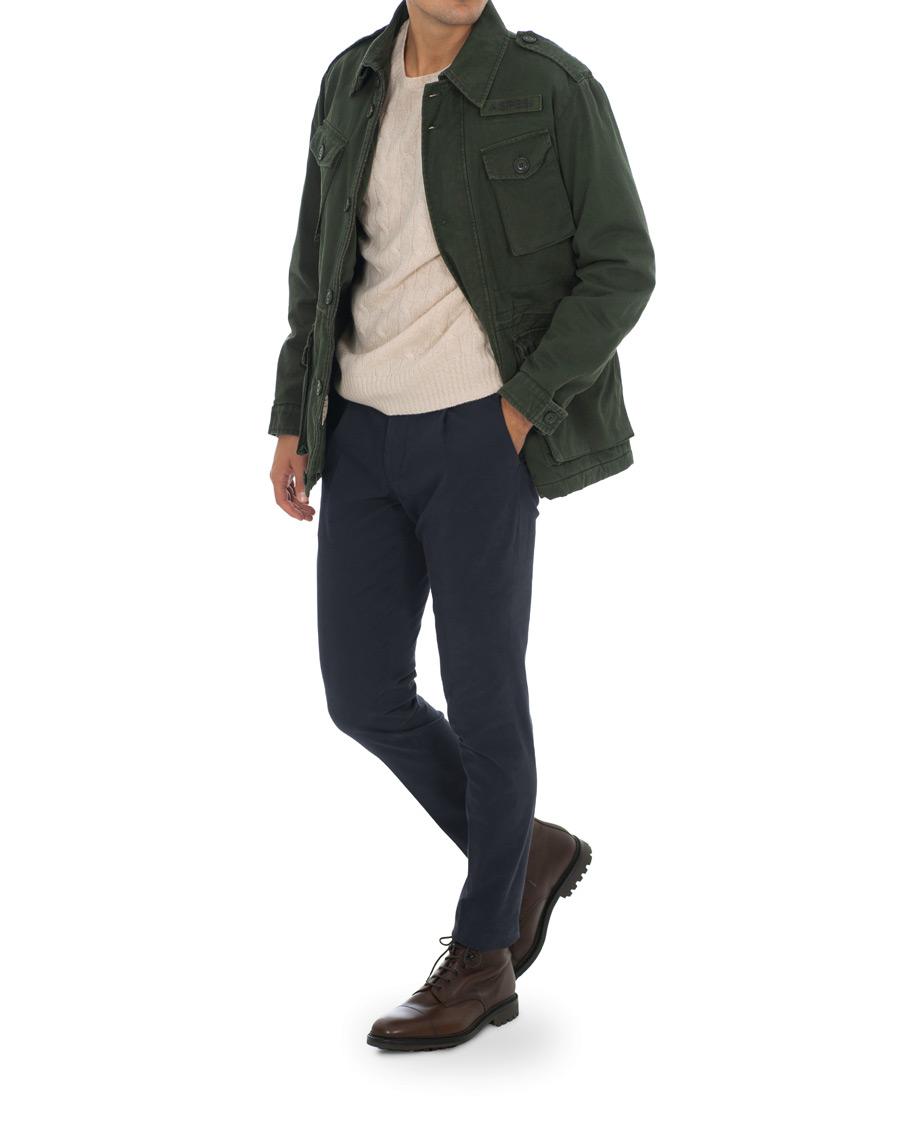 Herre | Jakker | Aspesi | Vancouver Thermore Lining Cotton Field Jacket Military