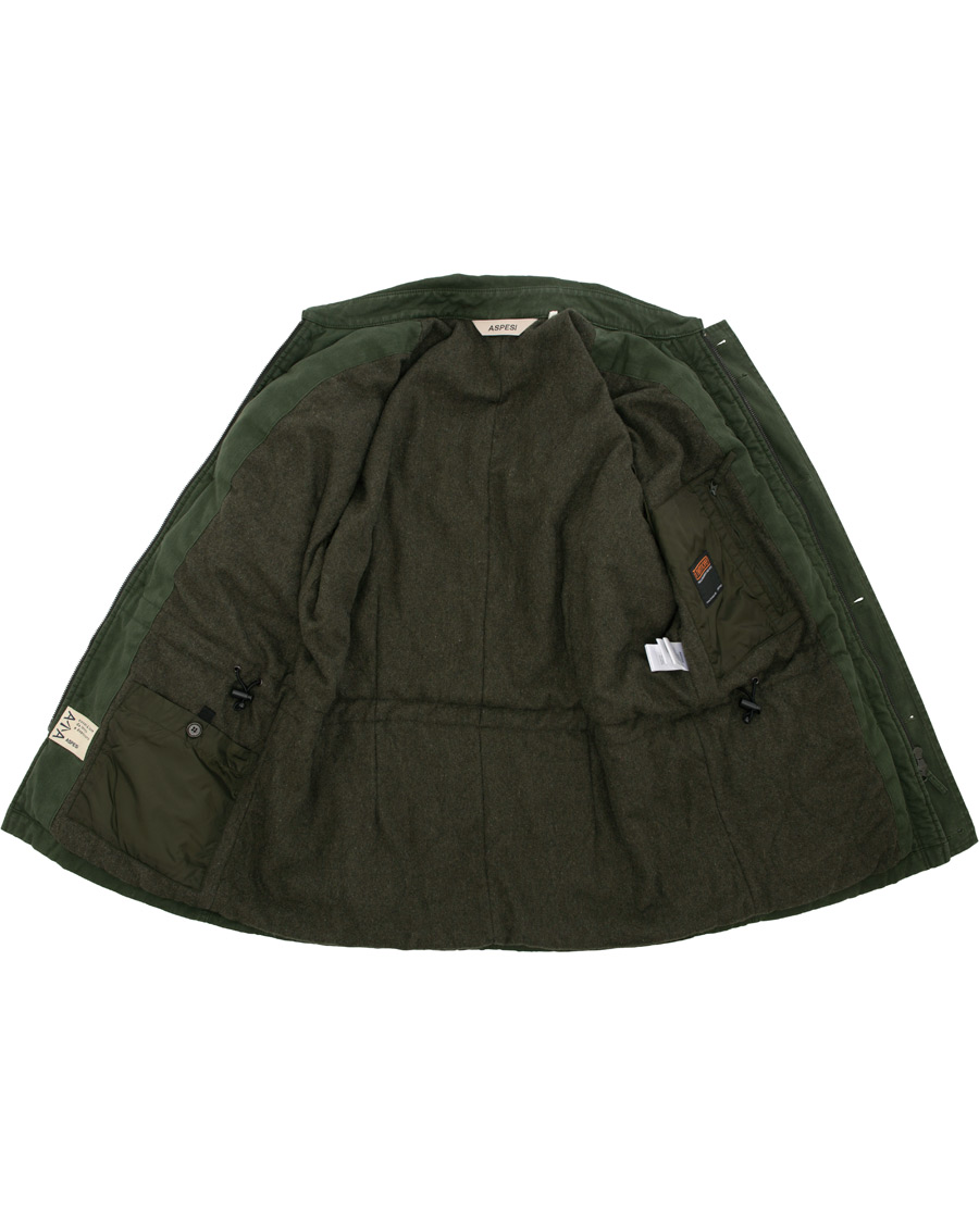 Herre | Jakker | Aspesi | Vancouver Thermore Lining Cotton Field Jacket Military