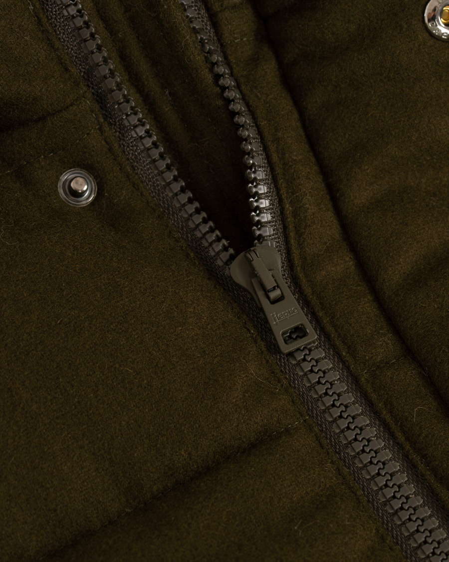 Herre | Jakker | Herno | Flannel Down Jacket Dark Green