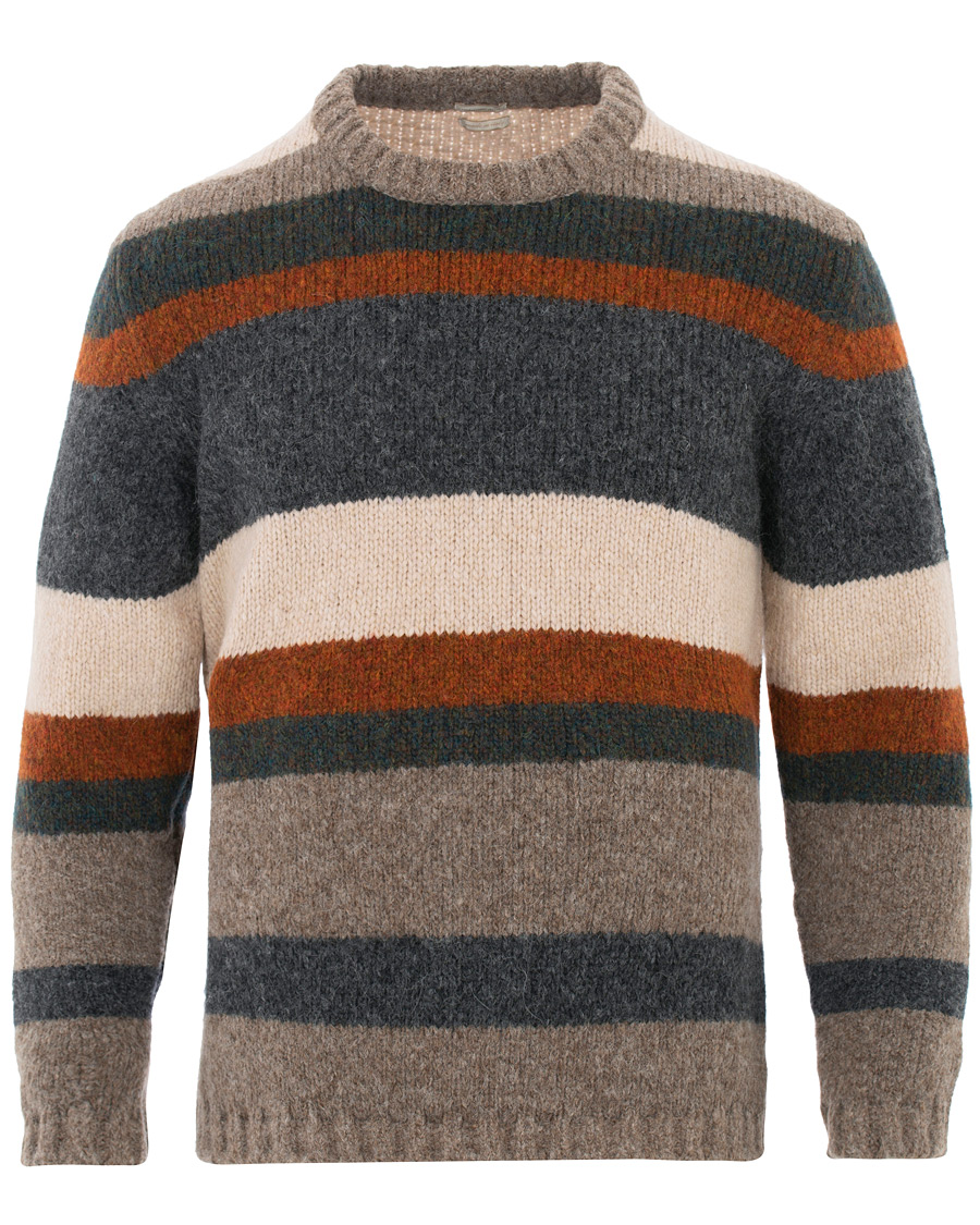 Herre | Trøjer | Massimo Alba | Guli Wool/Alpaca Crew Neck Sweater Multicolour