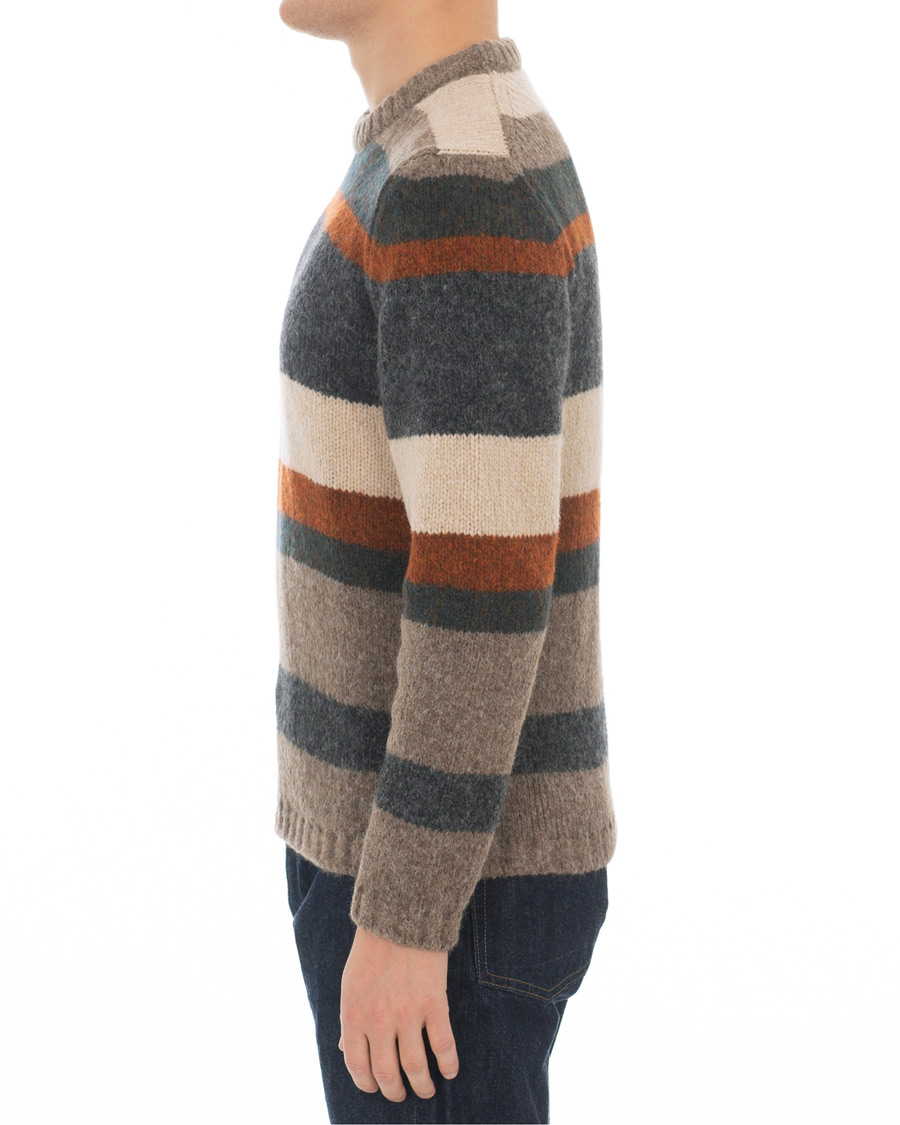 Herre | Trøjer | Massimo Alba | Guli Wool/Alpaca Crew Neck Sweater Multicolour