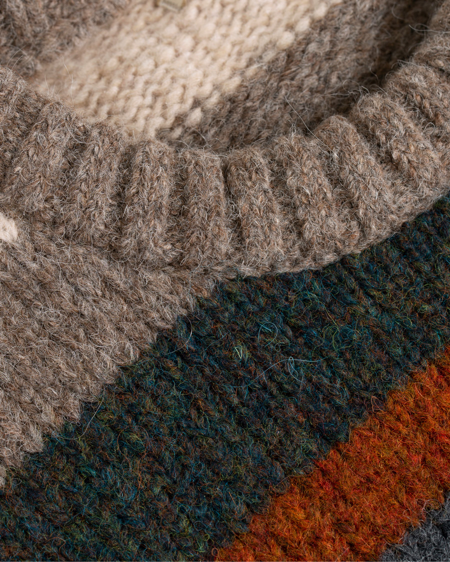 Herre | Trøjer | Massimo Alba | Guli Wool/Alpaca Crew Neck Sweater Multicolour