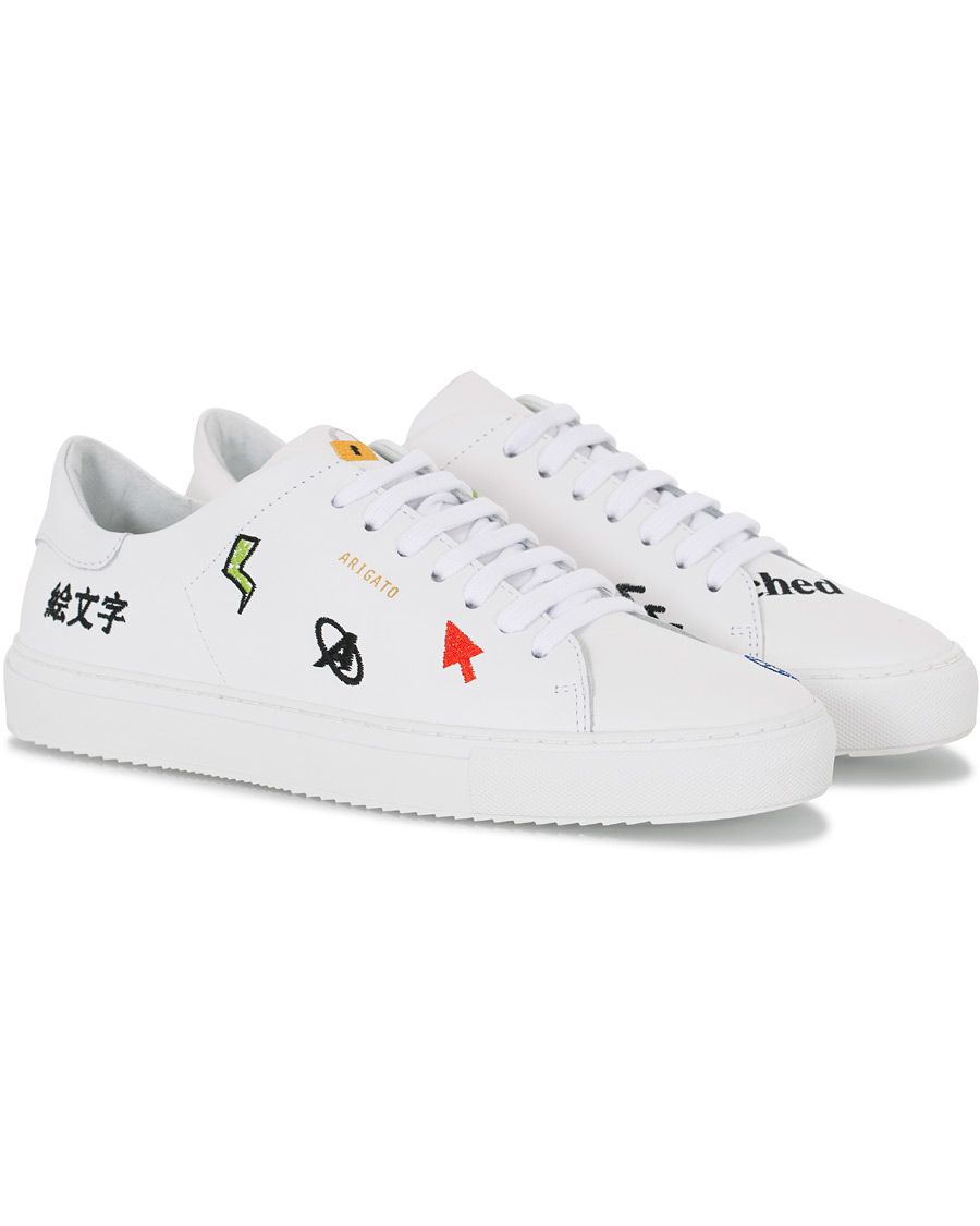 Herre | Axel Arigato Clean 90 Emoji Sneaker White Leather | Axel Arigato | Clean 90 Emoji Sneaker White Leather