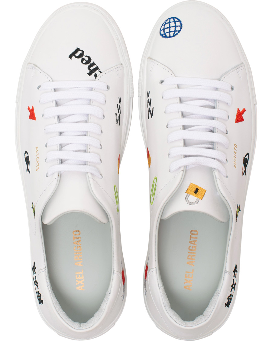 Herre | Axel Arigato Clean 90 Emoji Sneaker White Leather | Axel Arigato | Clean 90 Emoji Sneaker White Leather