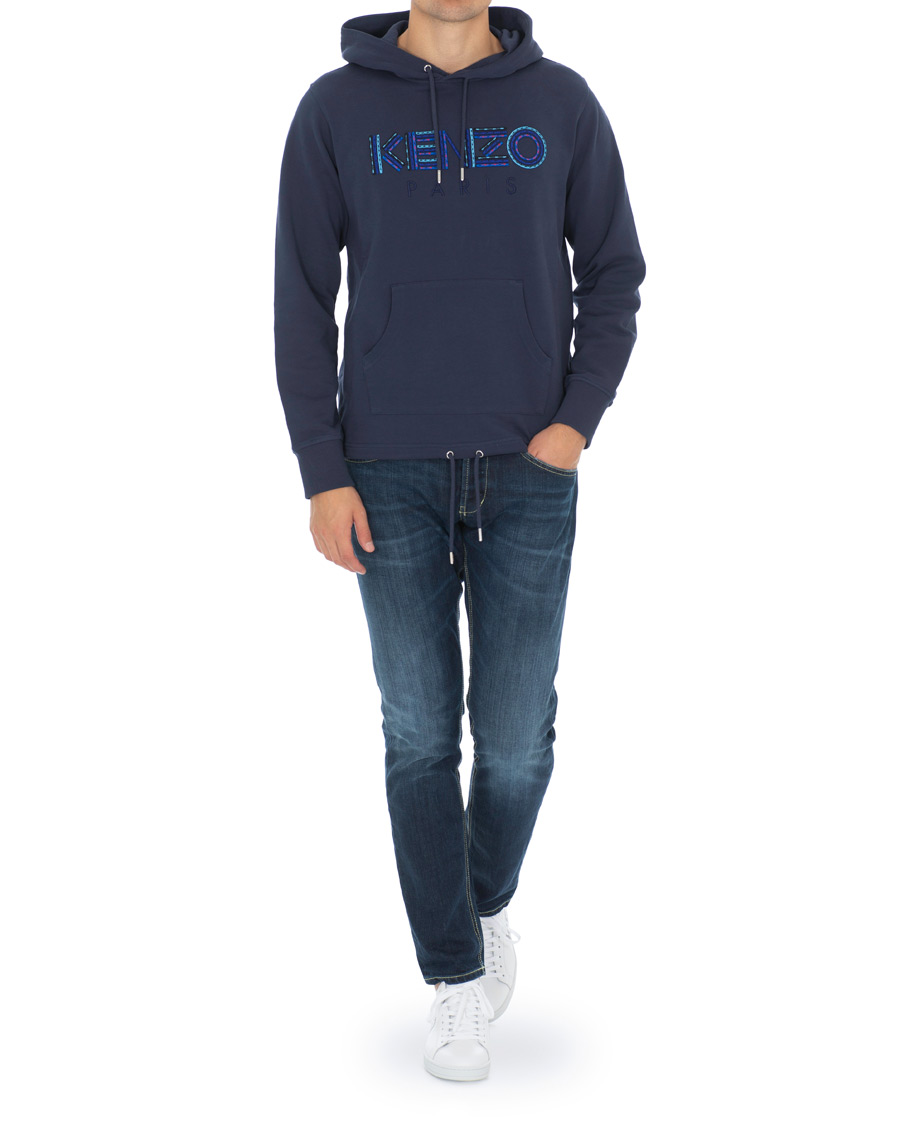 Herre | Trøjer | KENZO | Paris Cords Hoodie Navy