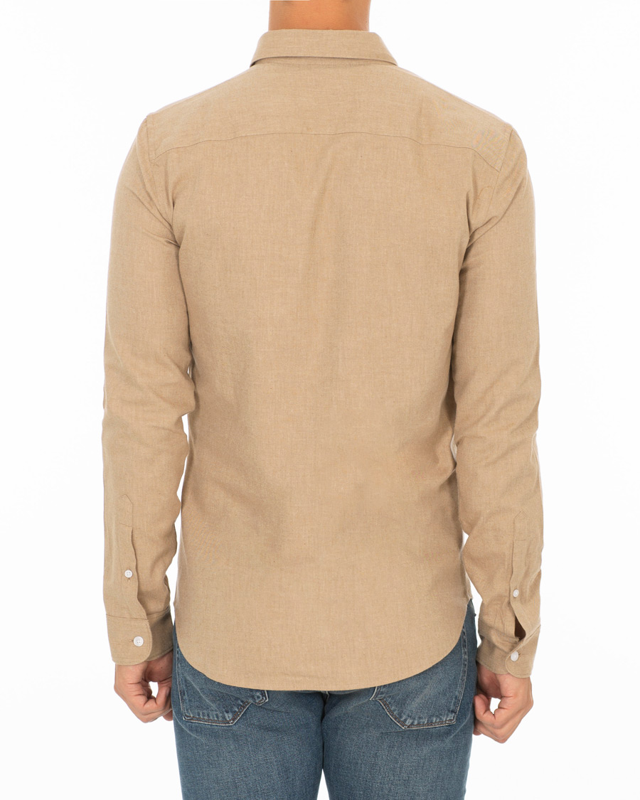 Herre | Skjorter | KENZO | Slim Fit Urban Flannel Shirt Beige
