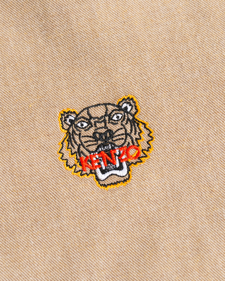 Herre | Skjorter | KENZO | Slim Fit Urban Flannel Shirt Beige