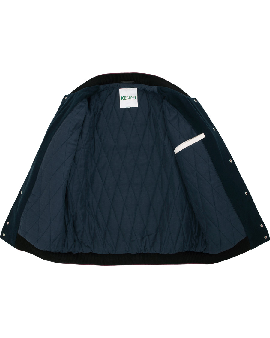 Herre | Jakker | KENZO | Wool&Leather Varsity Jacket Navy