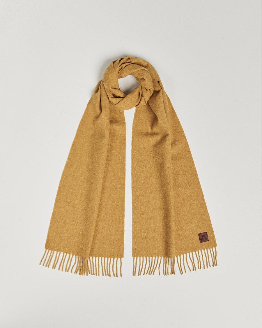 Herre | Amanda Christensen Wool Scarf Yellow Melange | Amanda Christensen | Wool Scarf Yellow Melange