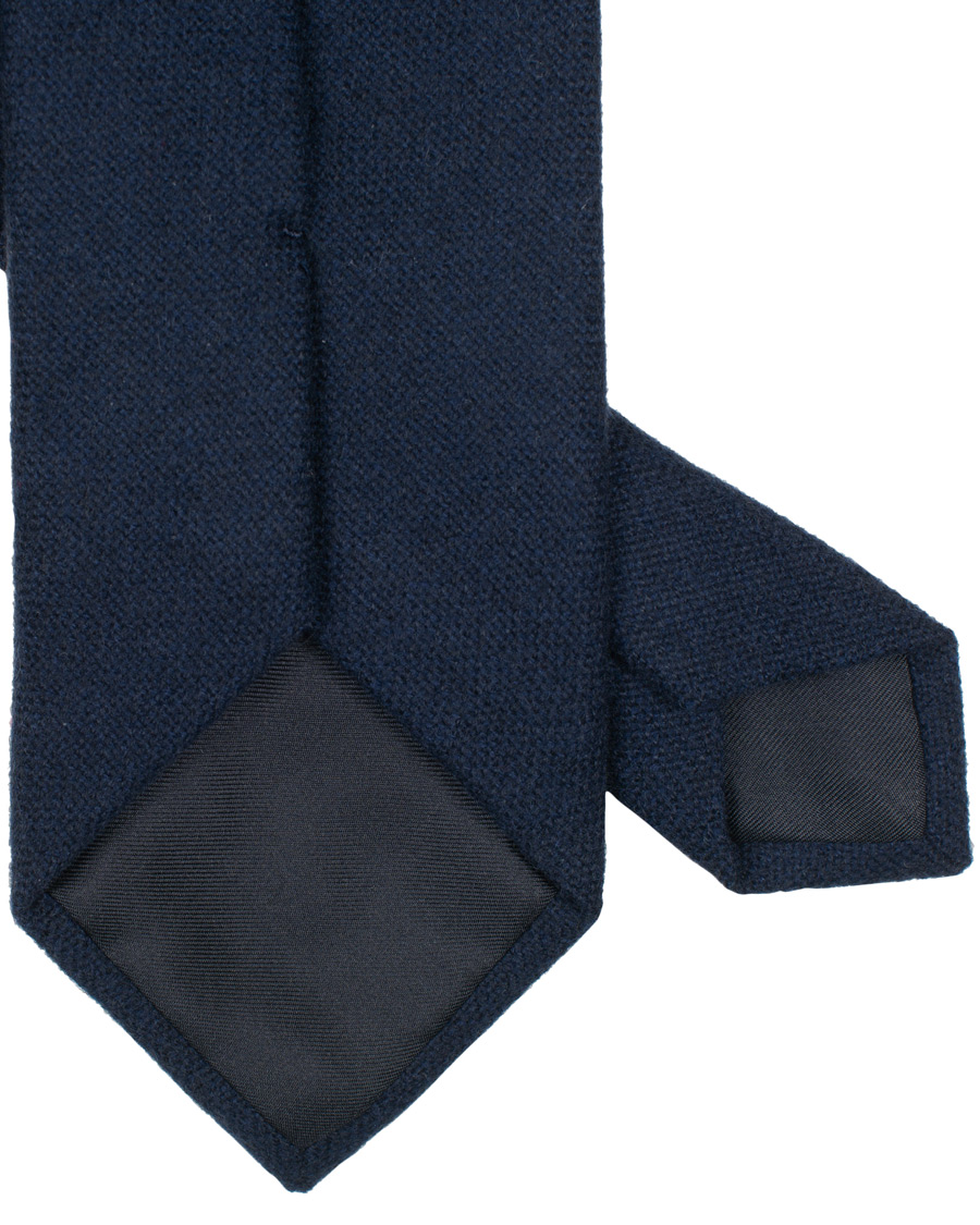 Herre | Drake's Cashmere Tie 8 cm Navy | Drake's | Cashmere Tie 8 cm Navy