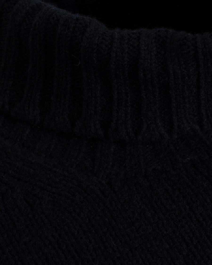 Herre | Trøjer | Drake's | Lambswool Rollneck Navy