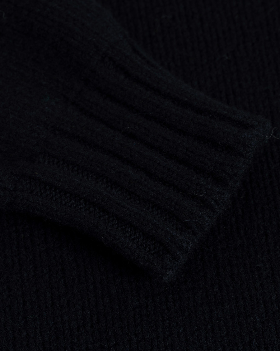 Herre | Trøjer | Drake's | Lambswool Rollneck Navy