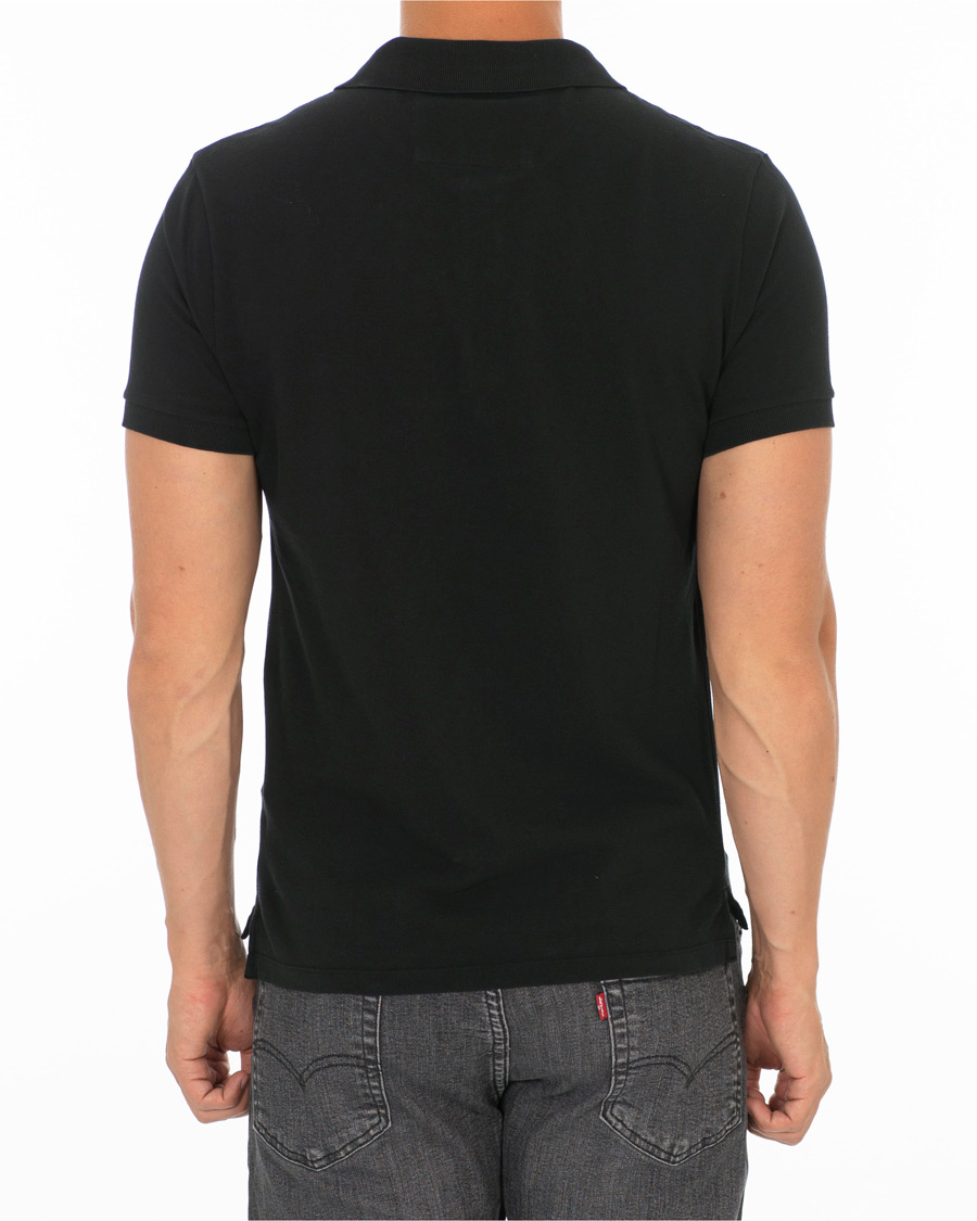 Herre | Polotrøjer | C.P. Company | Short Sleeve Logo Polo Shirt Black