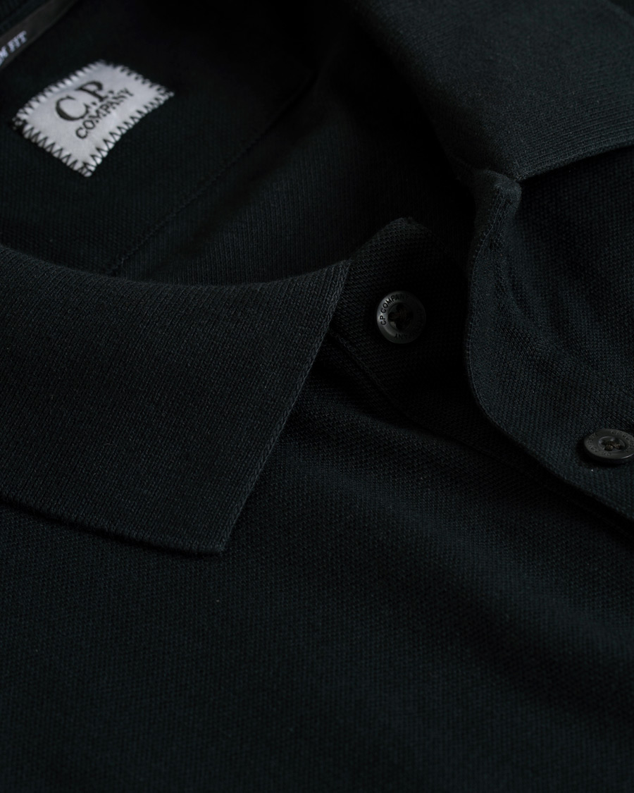 Herre | Polotrøjer | C.P. Company | Short Sleeve Logo Polo Shirt Black