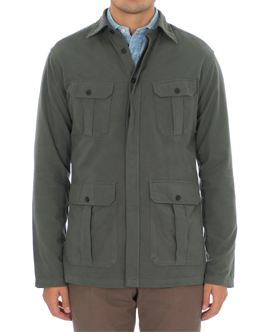Herre | Skjorter | Eton | Oxford Overshirt Green