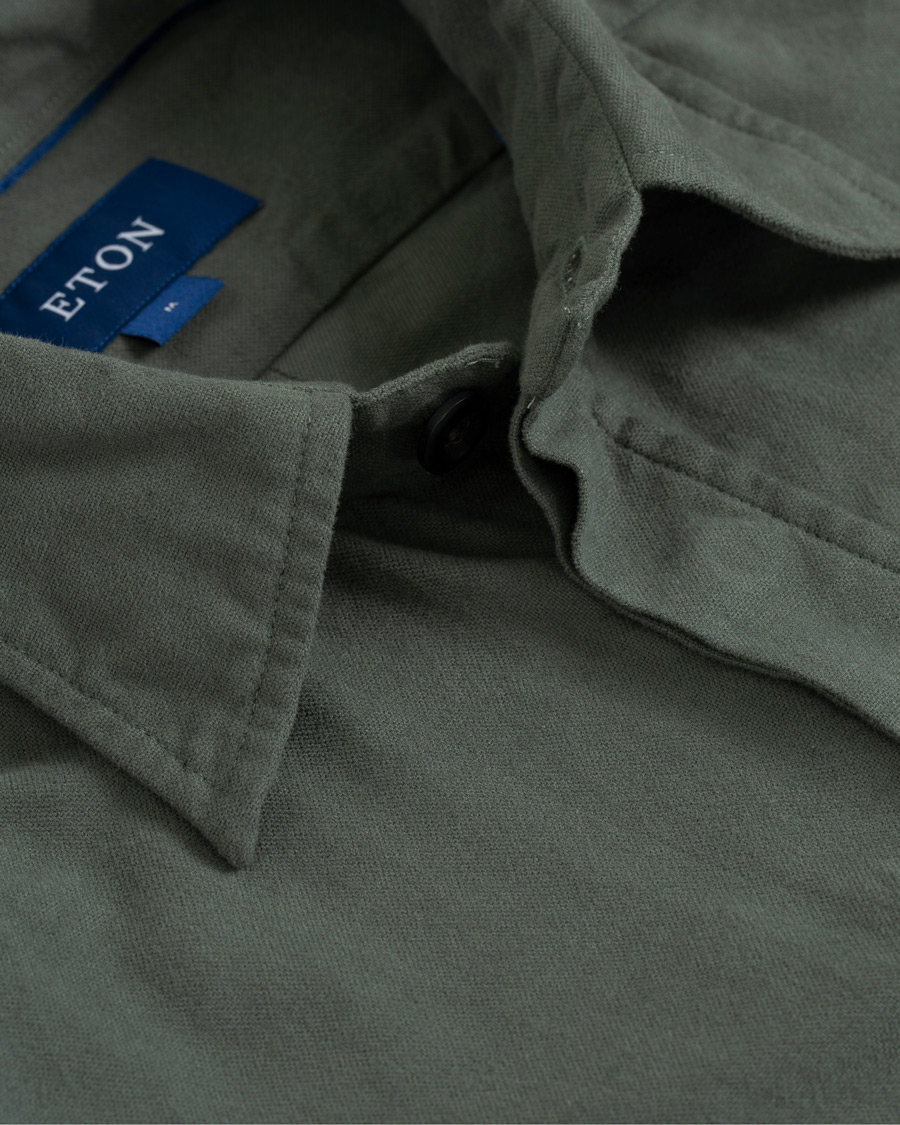 Herre | Skjorter | Eton | Oxford Overshirt Green